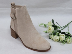 Botki damskie ocieplane na obcasie (36-41) DA67 BEIGE