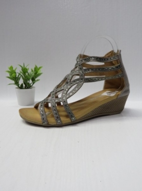 Sandały damskie na koturnie (36-41) F01-3 GREY