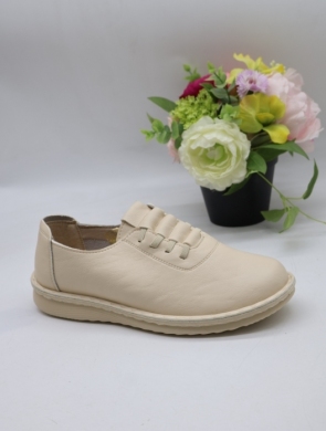Półbuty damskie na płaskim (36-41) 60688-2 BEIGE