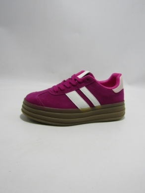 Buty sportowe damskie na płaskim (36-41) ZY-616 FUCHSIA