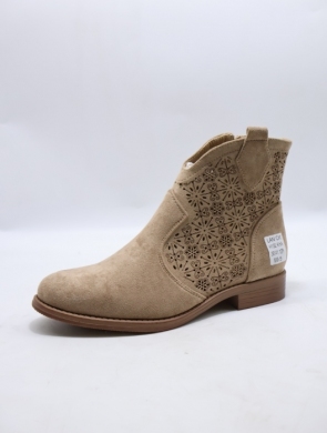 Botki damskie na płaskim (36-41) H192 KHAKI