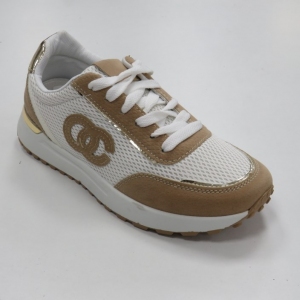 Buty sportowe damskie na płaskim (36-41) WCF-9 BEIGE