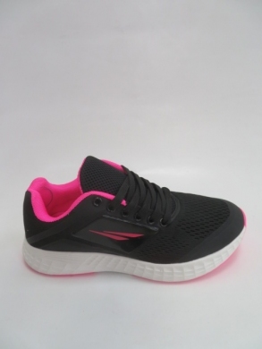 Buty sportowe damskie na płaskim (36-41) 2059-1 BLACK/ROSE