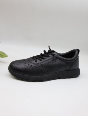 Półbuty damskie na płaskim (39-43) 81214-1 ALL BLACK