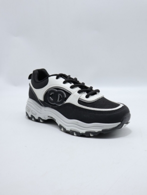 Buty sportowe damskie na płaskim (36-41) 8329-1 BLACK
