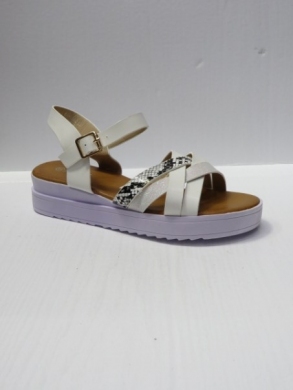 Sandały damskie na płaskim (36-41) B-9055 WHITE
