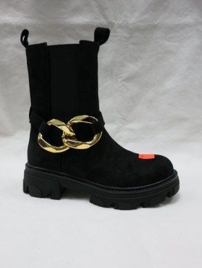 Botki damskie na płaskim (36-41) QL-20 BLACK