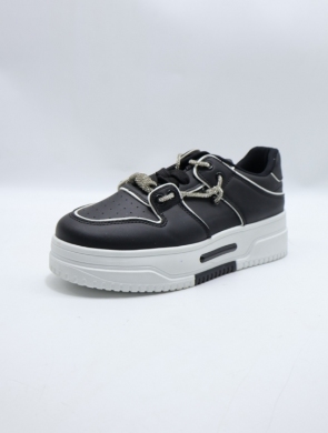 Buty sportowe damskie na płaskim (36-41) 1706 BLACK