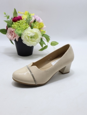 Czółenki damskie na obcasie (36-41) J-187 BEIGE