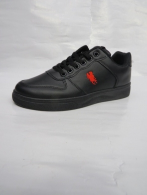 Buty sportowe damskie na płaskim (36-41) 2418-21 BLACK