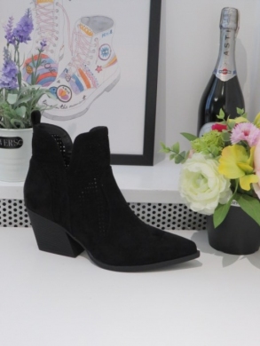 Botki damskie na obcasie (36-41) RQ466 BLACK