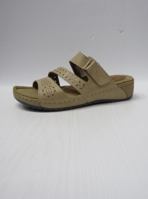 Klapki damskie na koturnie (36-41) B0234 BEIGE