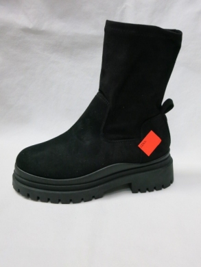 Botki damskie na płaskim (36-41) 8-7 BLACK