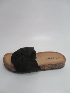 Klapki damskie na płaskim (36-41) CK218 BLACK