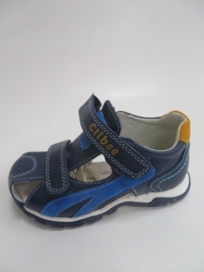 Sandały chłopięce (25-30) AB231 DBLUE/YELLOW