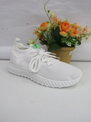 Buty sportowe damskie na płaskim (36-41) JH-09 WHITE