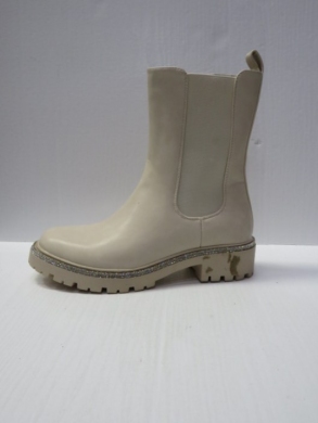 Kozaki damskie ocieplane na płaskim (36-41) BL-74 BEIGE-PU