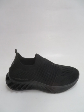 Buty sportowe damskie na płaskim (36-41) 2155-1 BLACK