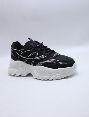 Buty sportowe damskie na płaskim (36-41) 6025 BLACK