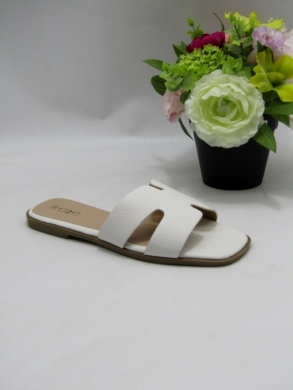 Klapki damskie na płaskim (36-41) XMTBL-06 WHITE