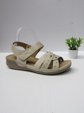 Sandały damskie na koturnie (36-43) 21002-4 BEIGE