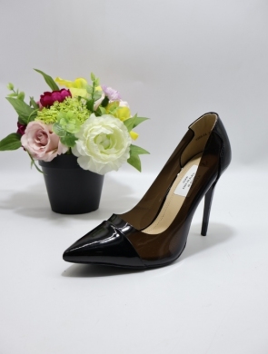 Czółenki damskie na szpilce (36-41) K565-7A BLACK