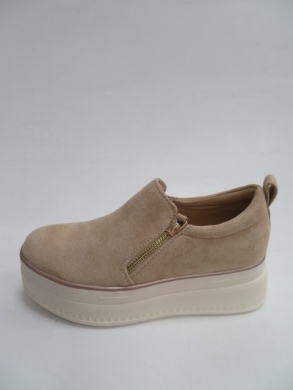 Półbuty damskie na koturnie (36-41) HQ261 KHAKI