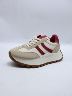 Buty sportowe damskie na płaskim (36-41) 25803 WHITE