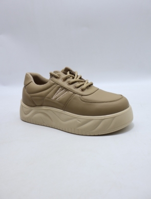 Buty sportowe damskie na płaskim (36-41) XQ26-8 KHAKI