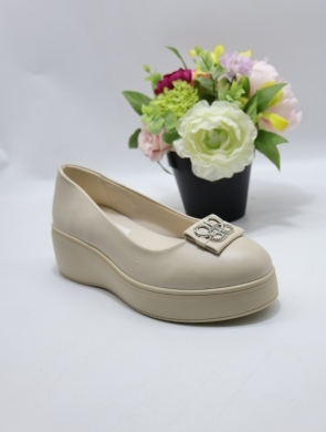 Półbuty damskie na koturnie (36-41) 5045 BEIGE