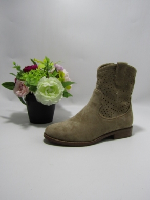 Botki damskie na płaskim (36-41) H169-2 KHAKI