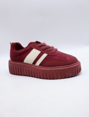 Buty sportowe damskie na płaskim (36-41) A3013 WINE
