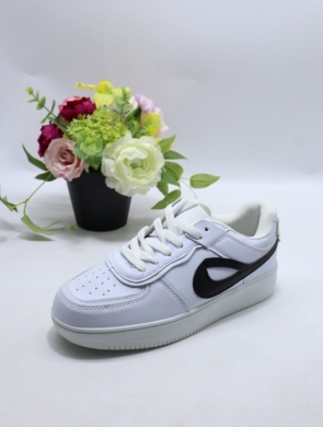 Buty sportowe damskie na płaskim (36-41) DN89-6 WH/BL