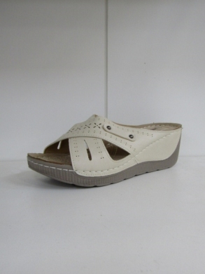 Klapki damskie na koturnie (36-41) VR233 BEIGE