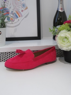 Mokasyny damskie na płaskim (36-41) B835 FUCHSIA