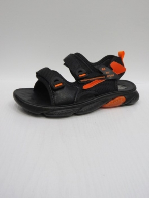 Sandały chłopięce (32-37) D933 BLACK/ORANGE