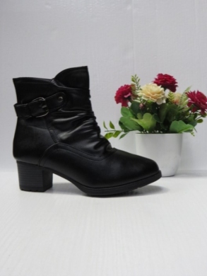 Botki damskie ocieplane na obcasie (36-42) FDL110 BLACK