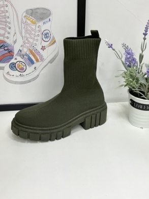 Botki damskie na płaskim (36-41) PC162 GREEN
