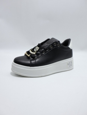 Buty sportowe damskie na płaskim (36-40) 1711 BLACK