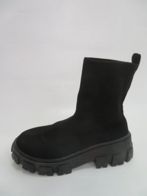 Botki damskie jesienne na płaskim (36-41) SH-001 BLACK