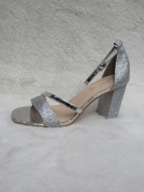 Sandały damskie na obcasie (36-41) 1-222 SILVER