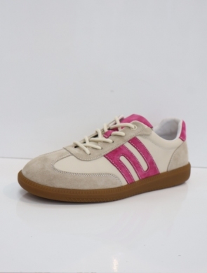 Buty sportowe damskie na płaskim (36-41) GD-XF-205 BE/FUXIA