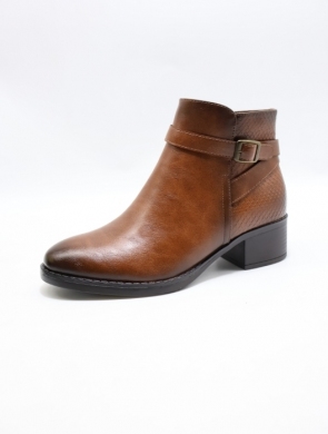 Botki damskie ocieplane na obcasie (36-41) YCC-85 CAMEL