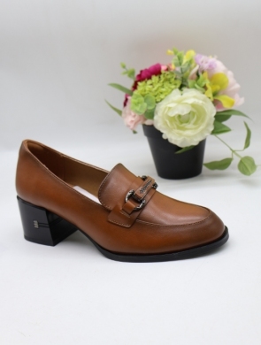 Półbuty damskie na obcasie (36-41) YCC-162 CAMEL