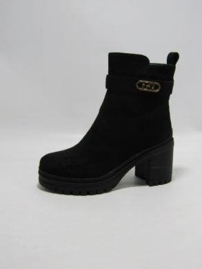 Botki damskie ocieplane na obcasie (36-41) HB-227 BLACK
