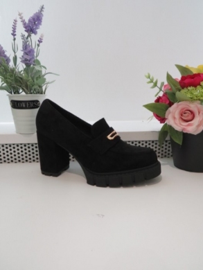 Półbuty damskie na obcasie (36-41) 168-513 BLACK