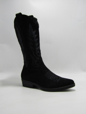 Kozaki damskie na obcasie (36-41) BM58 BLACK