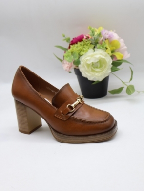 Półbuty damskie na obcasie (36-41) YCC-159 CAMEL