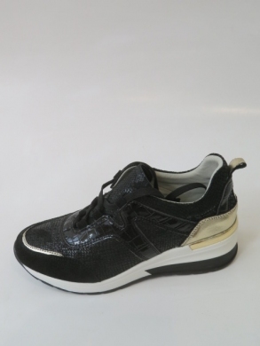 Sportowe Damskie na koturnie (36-41) GD-XF-26 BLACK/GOLD