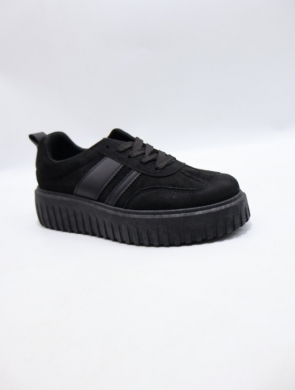 Buty sportowe damskie na płaskim (36-41) 1220 BLACK